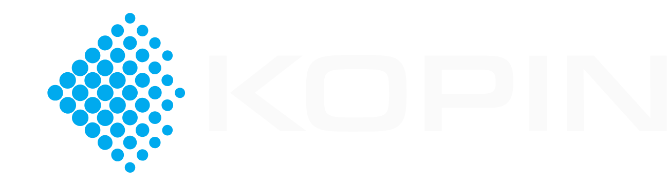 Kopin Corporation
 Logo groß für dunkle Hintergründe (transparentes PNG)
