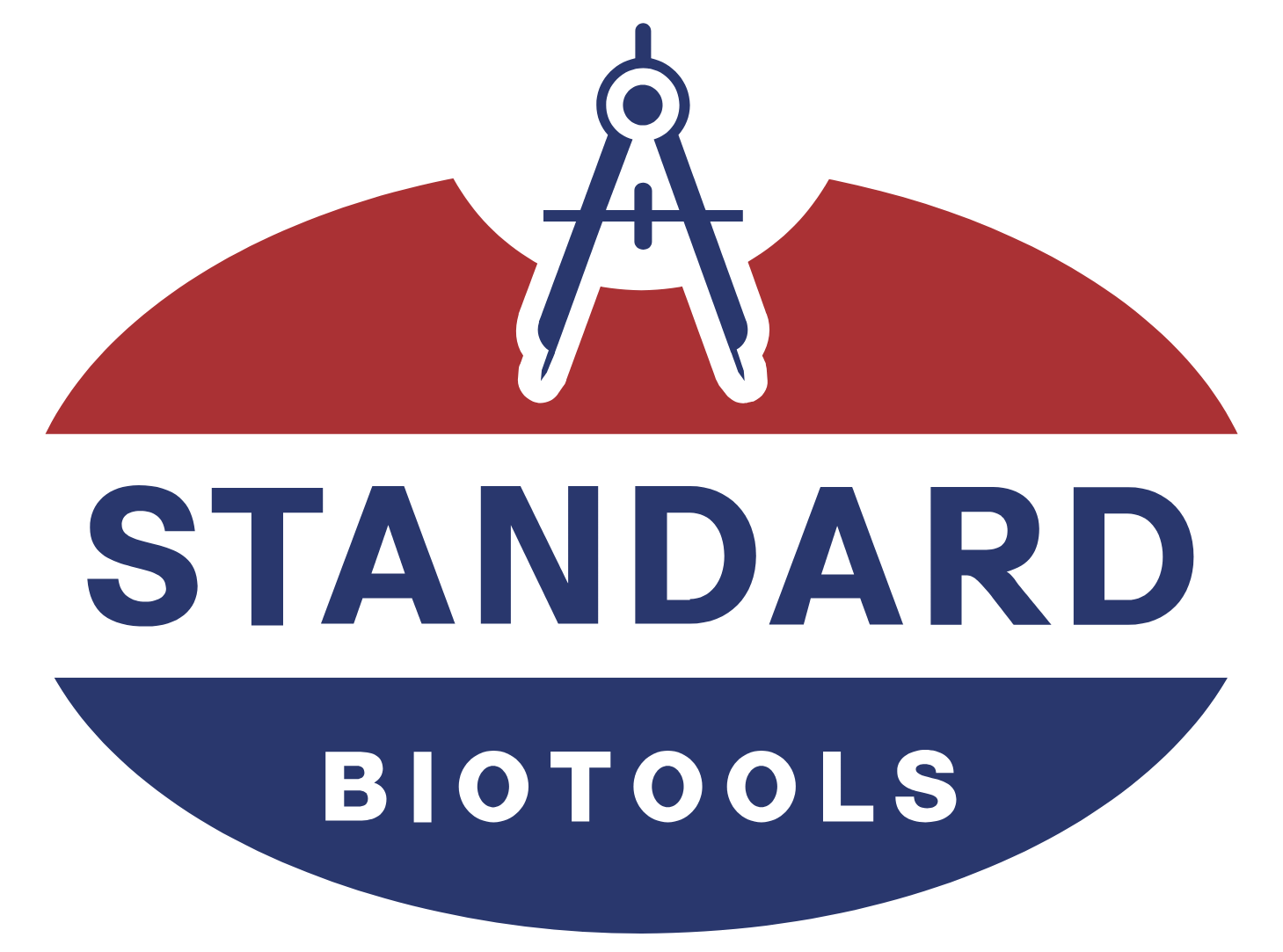 Standard BioTools logo on a dark background (transparent PNG)