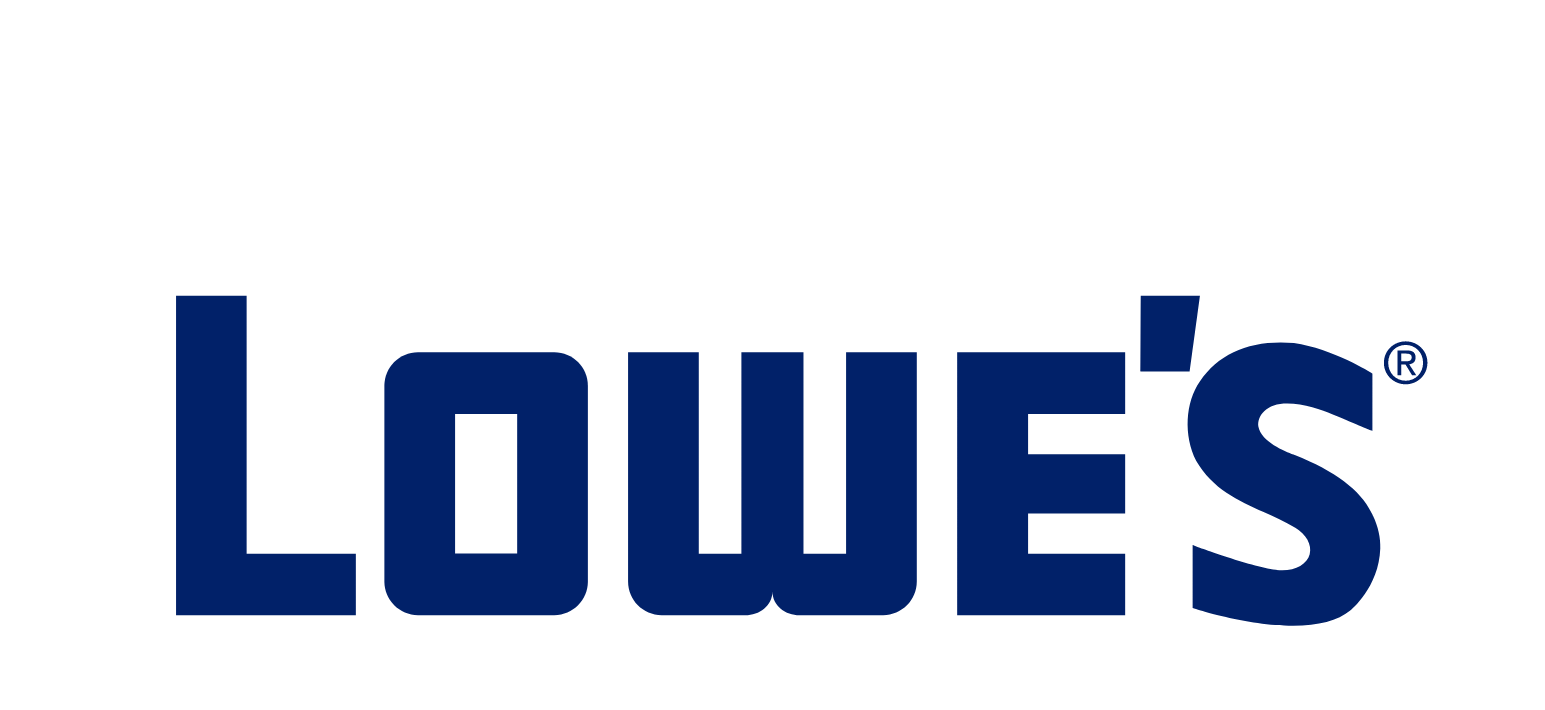 Lowe's Companies logo pour fonds sombres (PNG transparent)