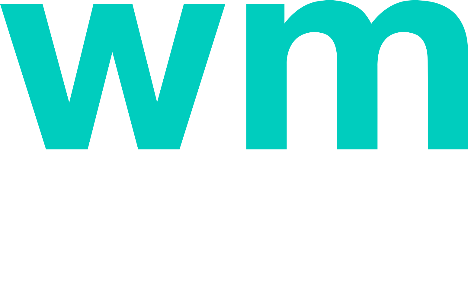 WM Technology logo on a dark background (transparent PNG)