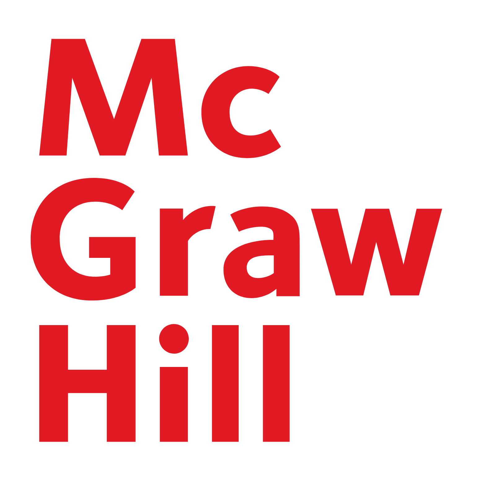 McGraw Hill logo pour fonds sombres (PNG transparent)