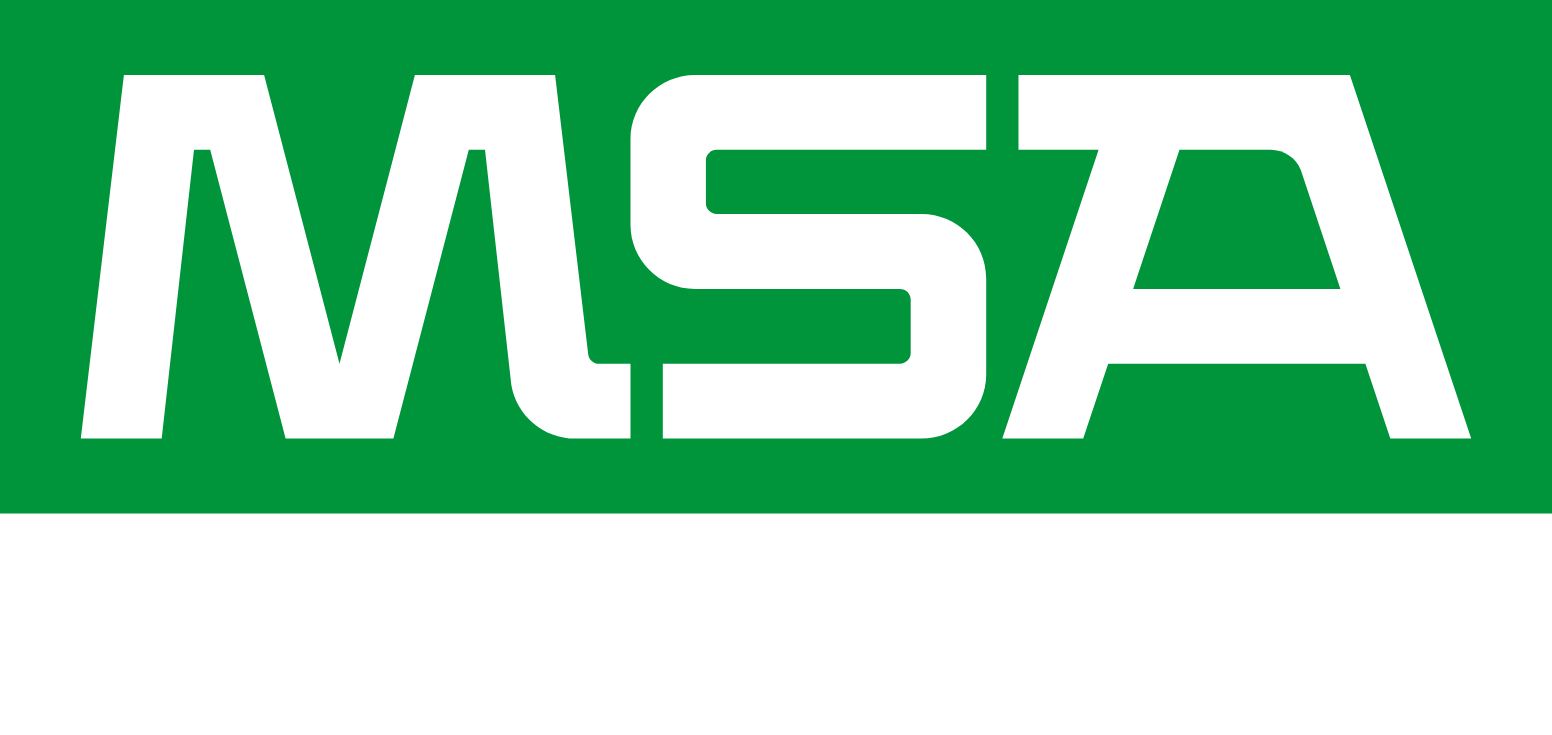 MSA Safety Logo groß für dunkle Hintergründe (transparentes PNG)