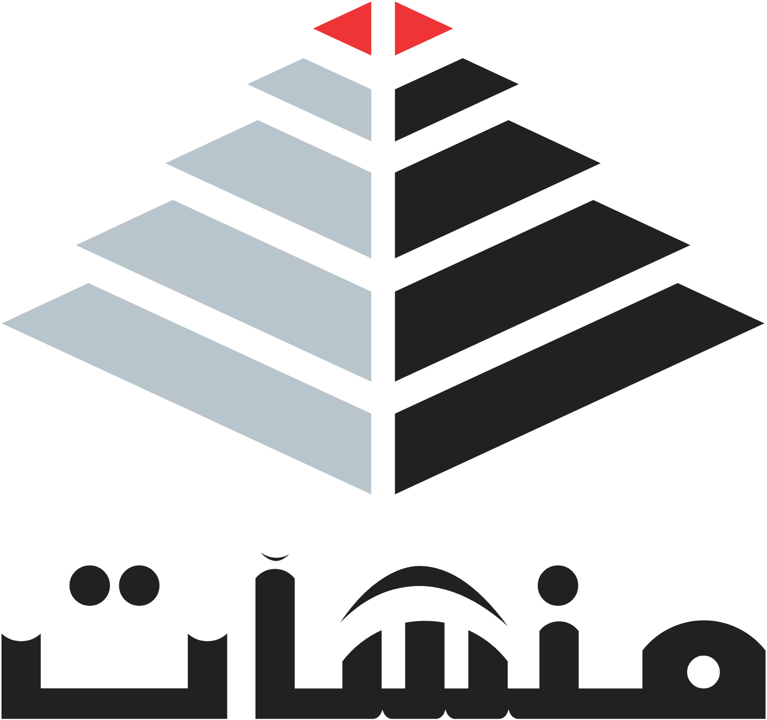 Munshaat Real Estate Projects Company logo grand pour les fonds sombres (PNG transparent)