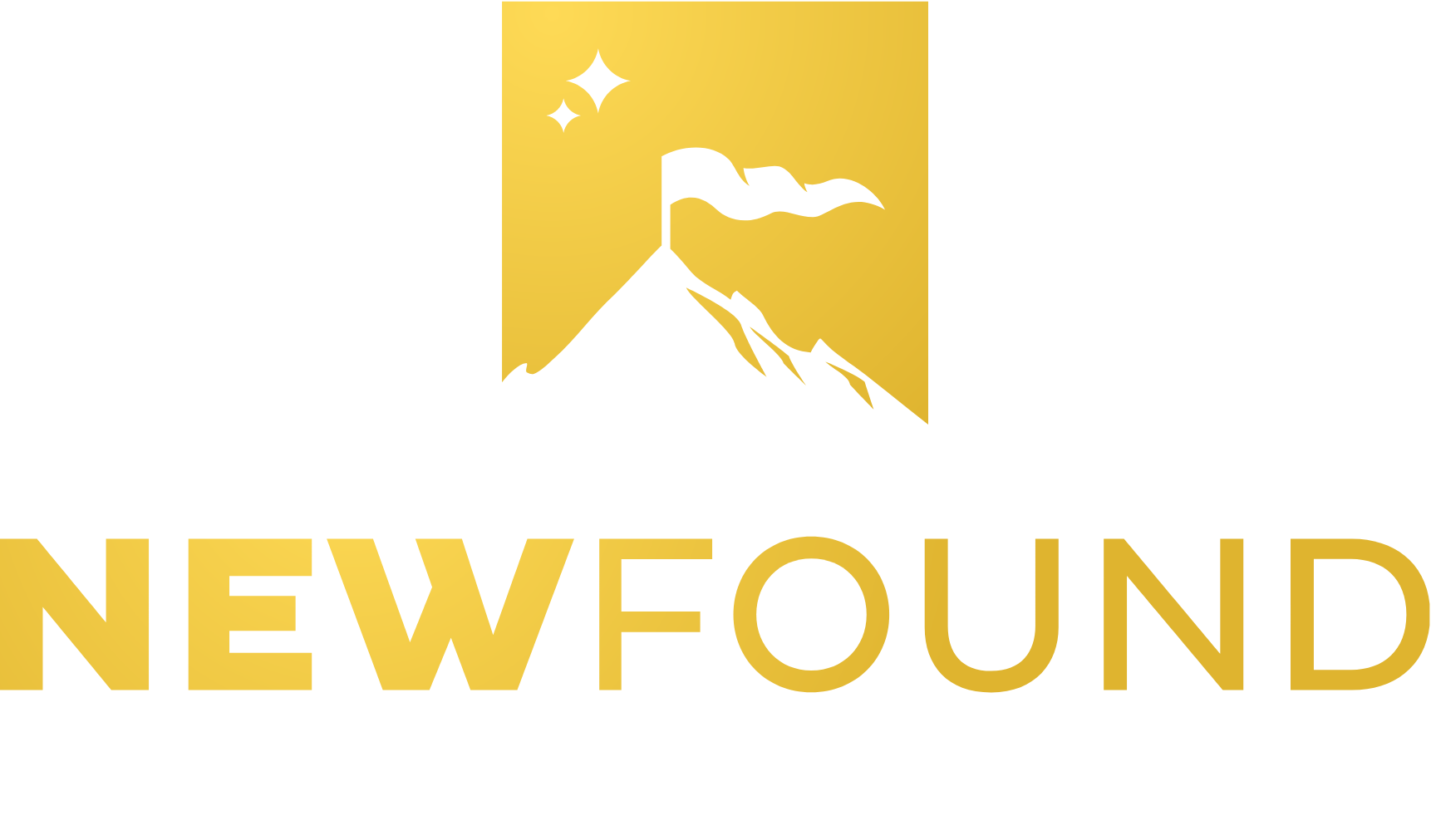 New Found Gold logo fulle size on a dark background (transparent PNG)