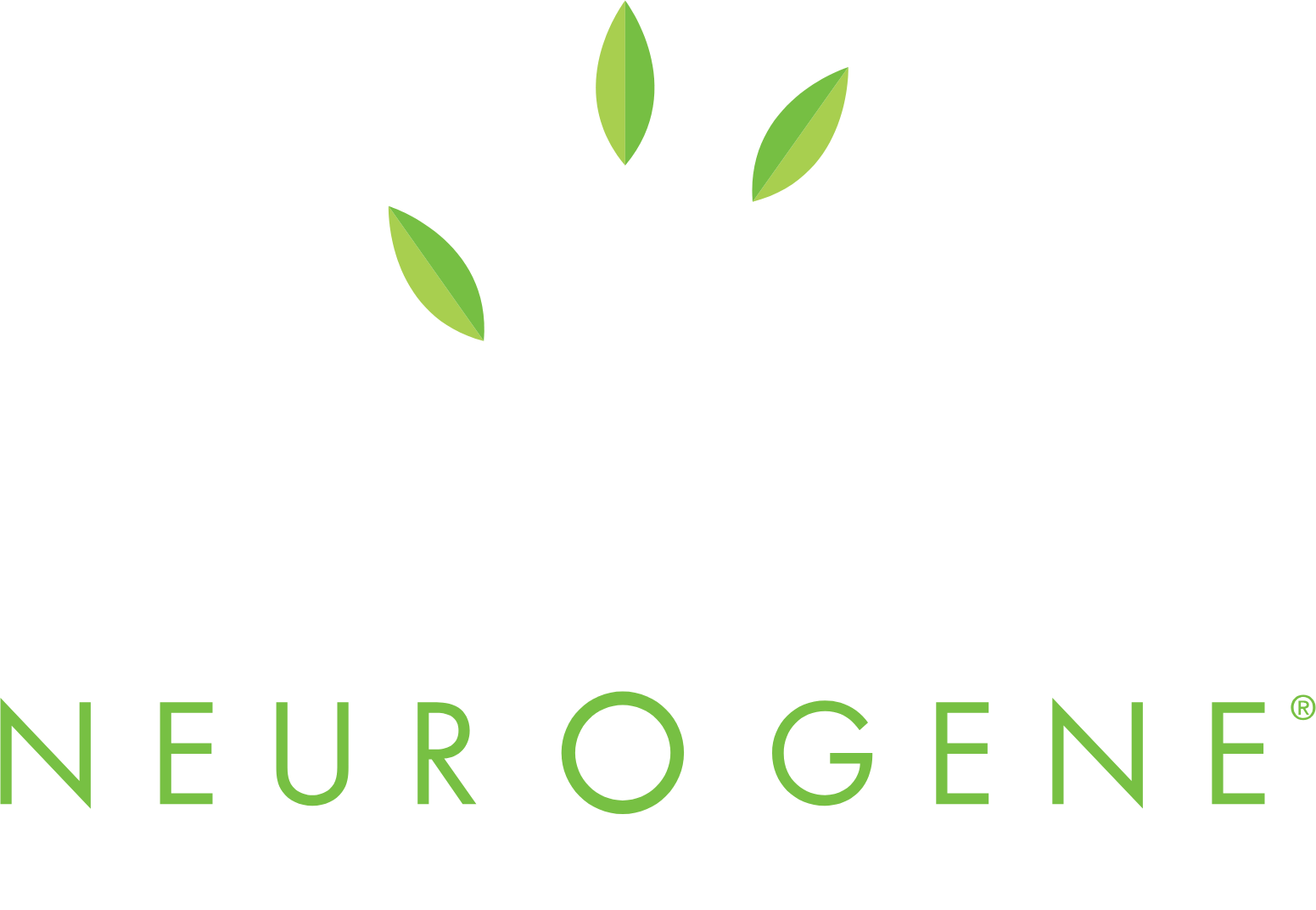 Neurogene logo grand pour les fonds sombres (PNG transparent)