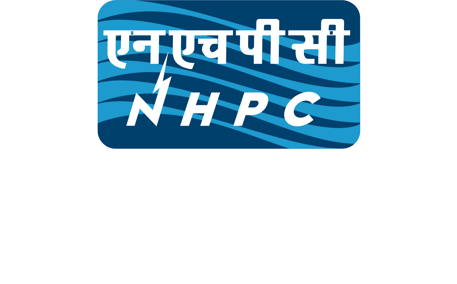 NHPC Limited
 logo fulle size on a dark background (transparent PNG)