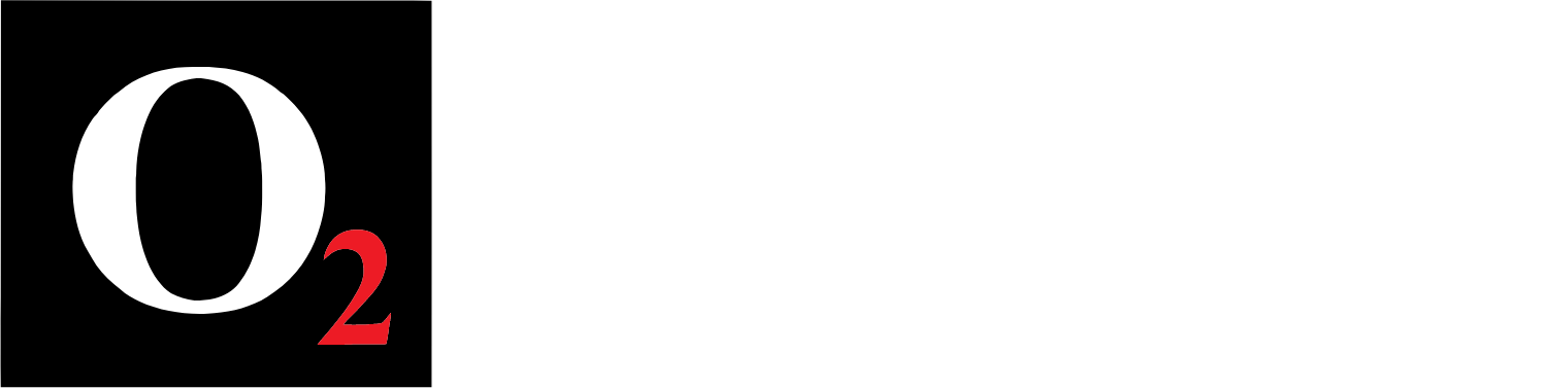 O2Micro Logo groß für dunkle Hintergründe (transparentes PNG)