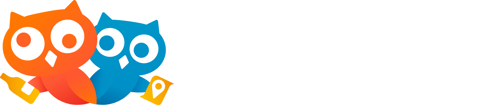OBOOK Holdings Inc. (OwlTing) logo grand pour les fonds sombres (PNG transparent)