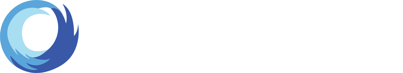 Pure Cycle (water) logo fulle size on a dark background (transparent PNG)
