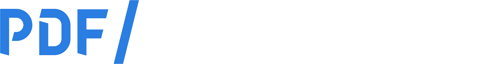 PDF Solutions logo fulle size on a dark background (transparent PNG)