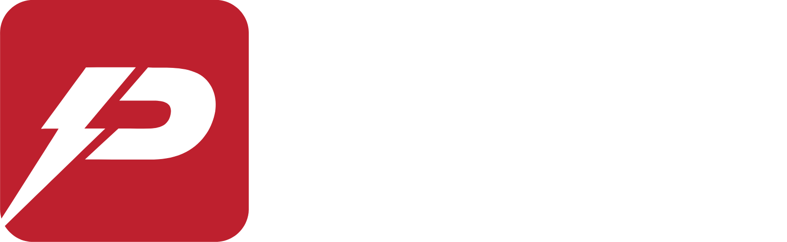 Pioneer Power Solutions logo fulle size on a dark background (transparent PNG)