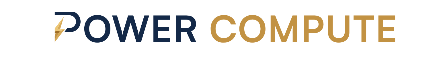 PowerCompute Logo groß für dunkle Hintergründe (transparentes PNG)