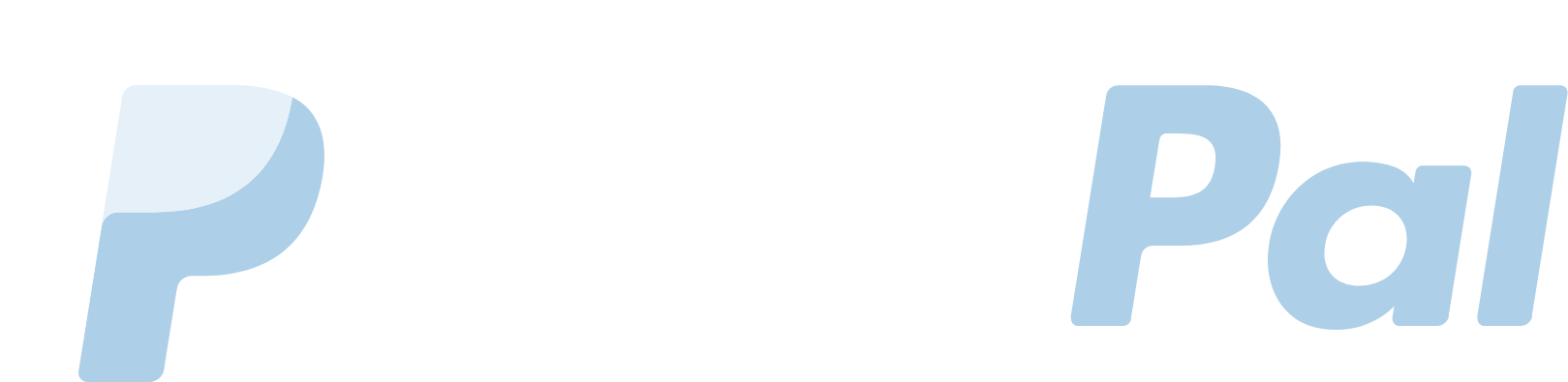 PayPal logo grand pour les fonds sombres (PNG transparent)