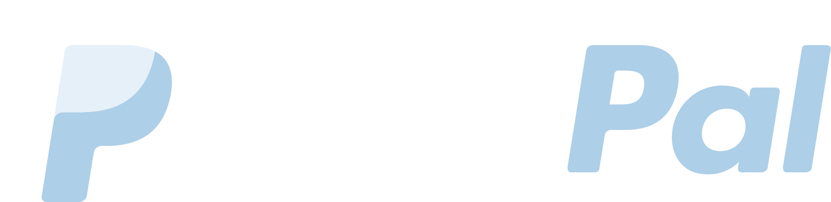 PayPal logo fulle size on a dark background (transparent PNG)