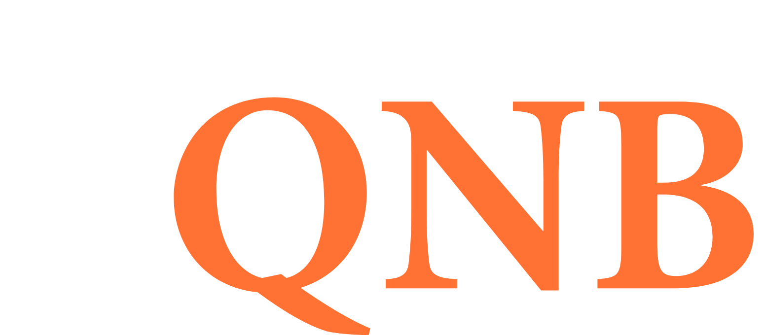 QNB Corp. logo grand pour les fonds sombres (PNG transparent)