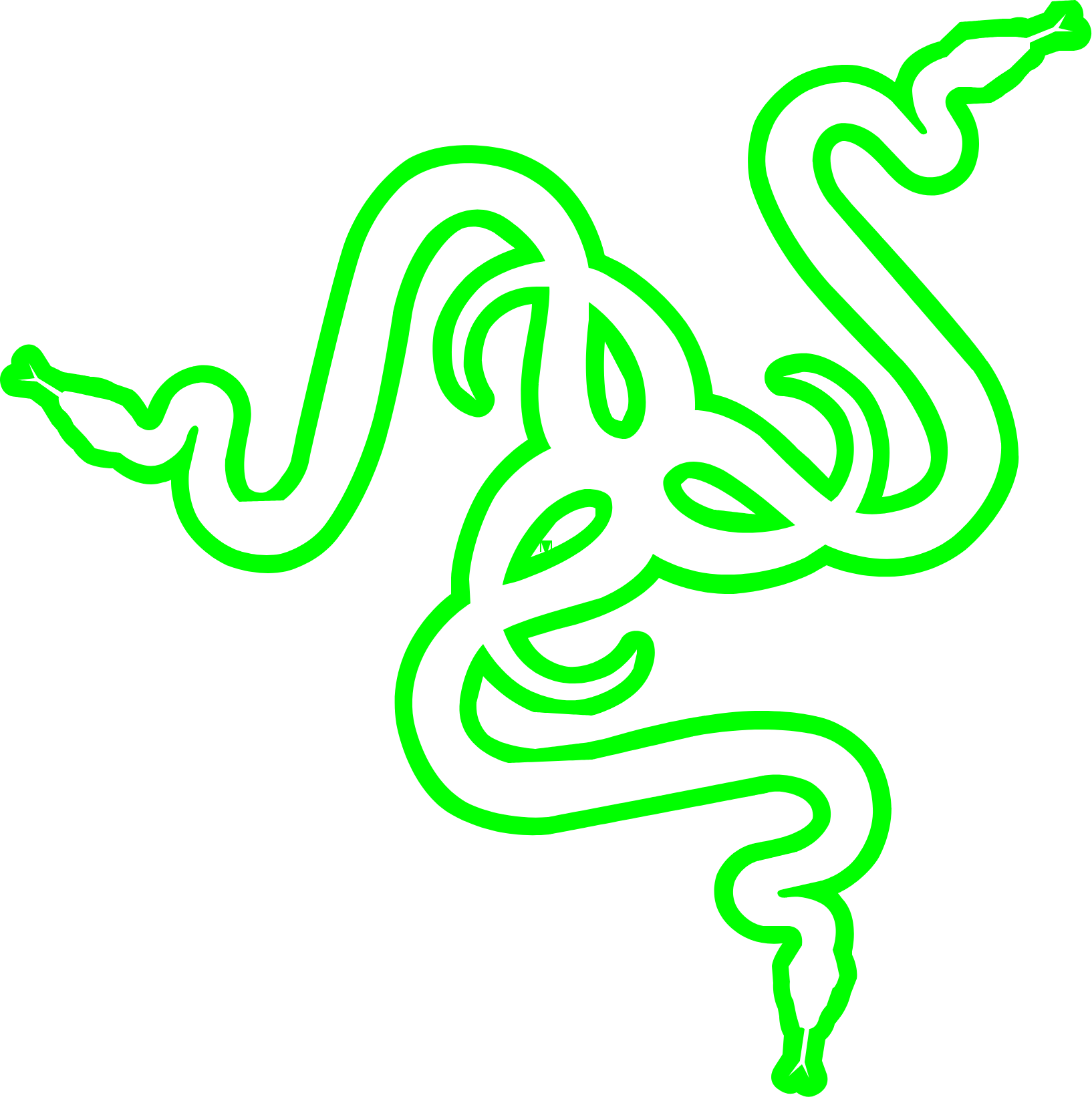 Razer logo (transparent PNG)
