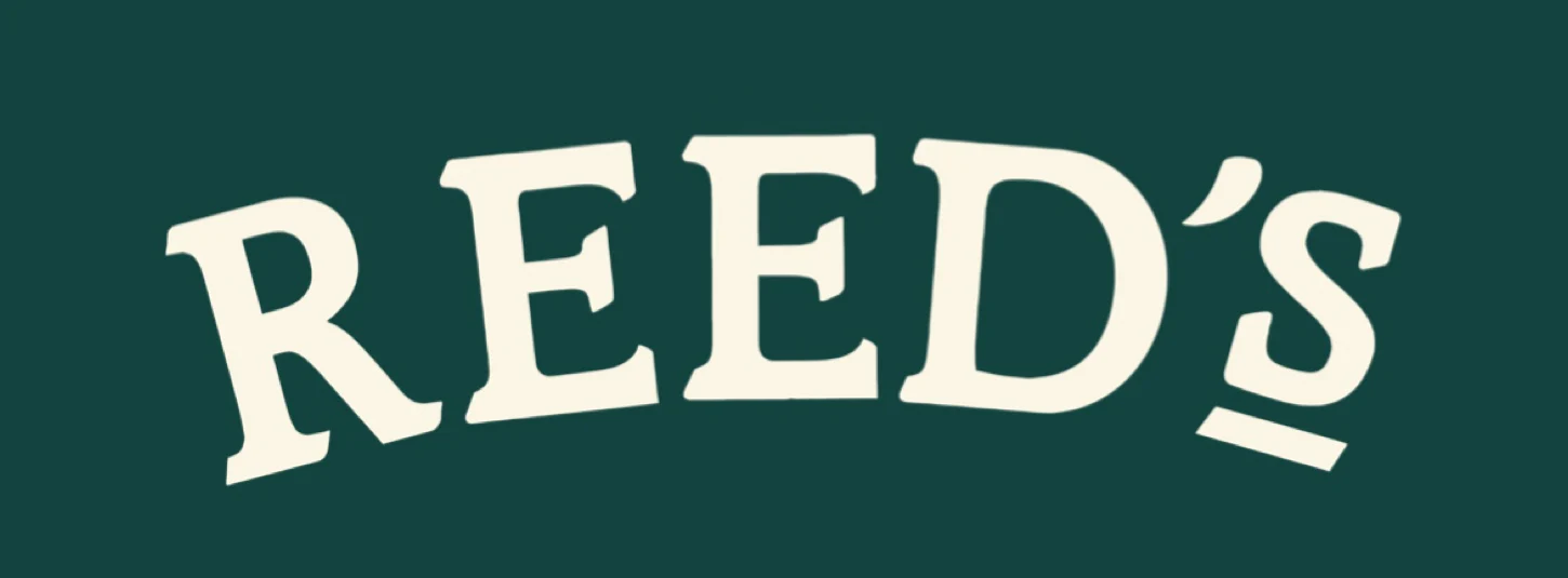 Reed's, Inc. Logo für dunkle Hintergründe (transparentes PNG)