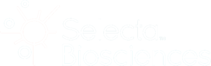 Selecta Biosciences logo fulle size on a dark background (transparent PNG)