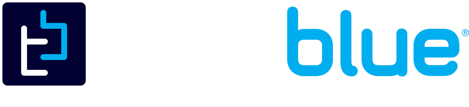 TrueBlue logo fulle size on a dark background (transparent PNG)