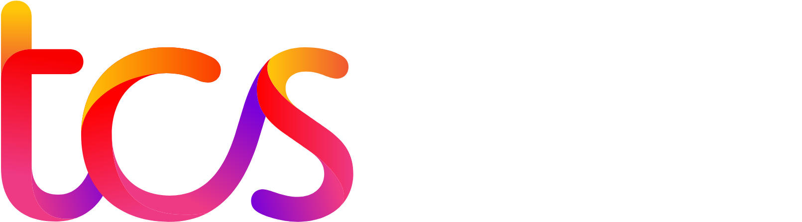 Tata Consultancy Services Logo groß für dunkle Hintergründe (transparentes PNG)