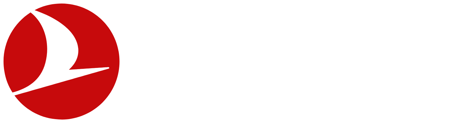 Turkish Airlines logo fulle size on a dark background (transparent PNG)