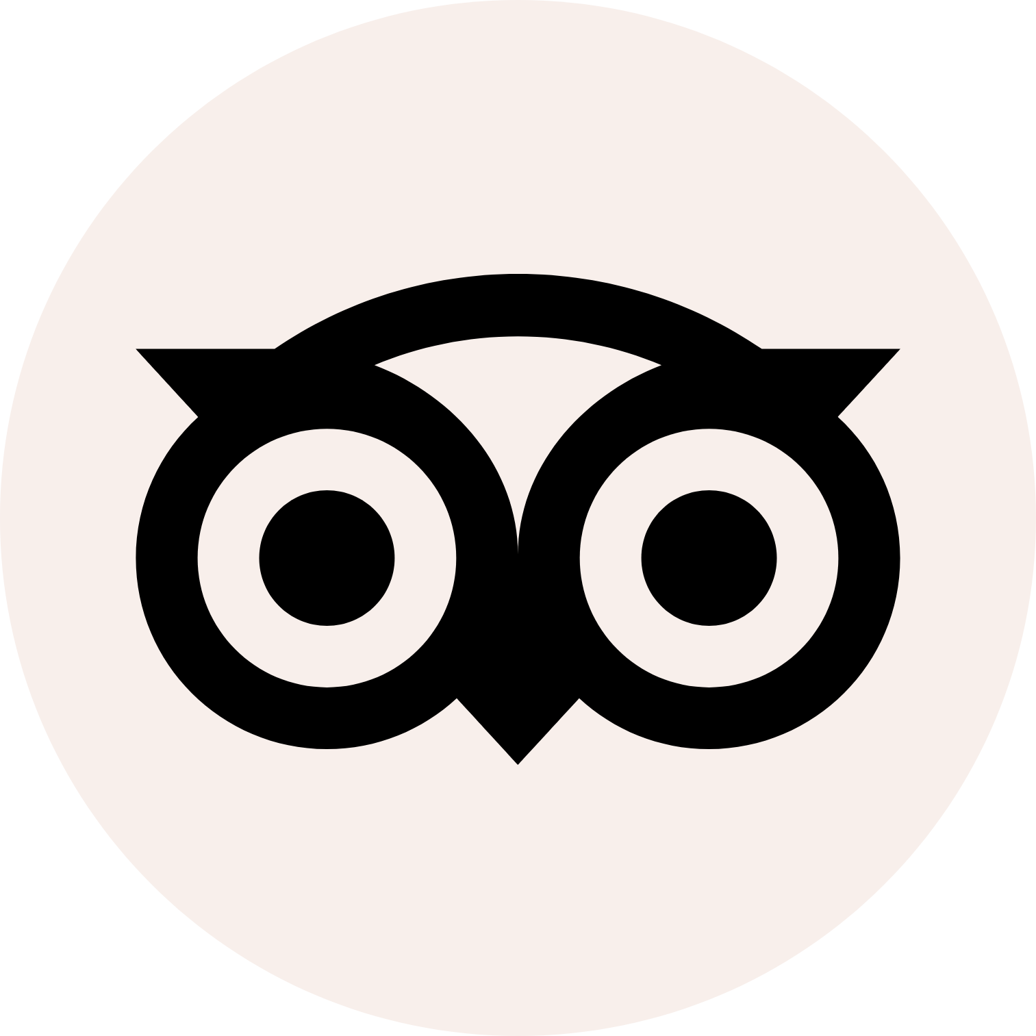 TripAdvisor logo on a dark background (transparent PNG)