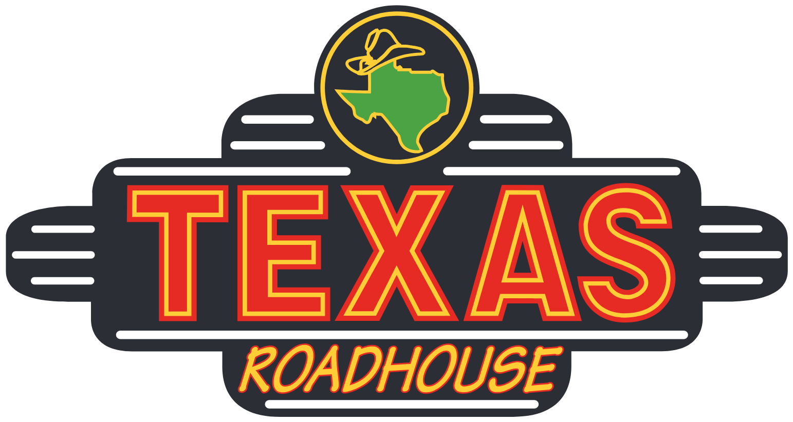 Texas Roadhouse
 logo on a dark background (transparent PNG)