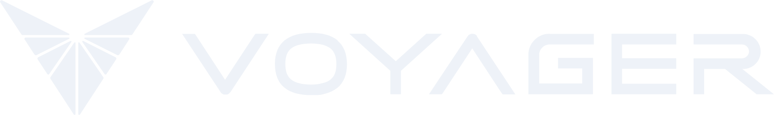 Voyager Technologies logo fulle size on a dark background (transparent PNG)