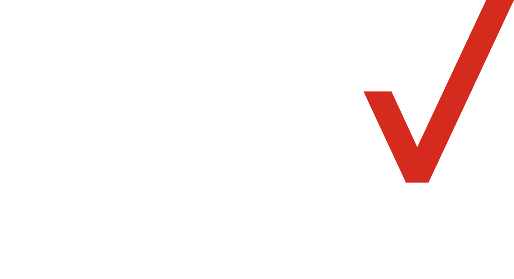 Verizon Logo für dunkle Hintergründe (transparentes PNG)