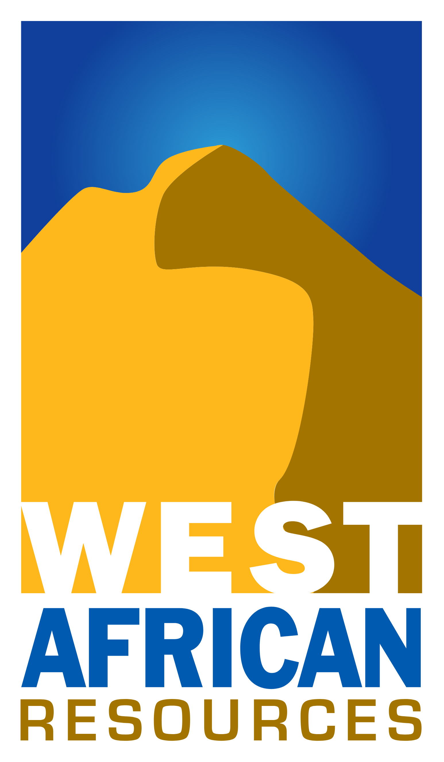 West African Resources logo fulle size on a dark background (transparent PNG)