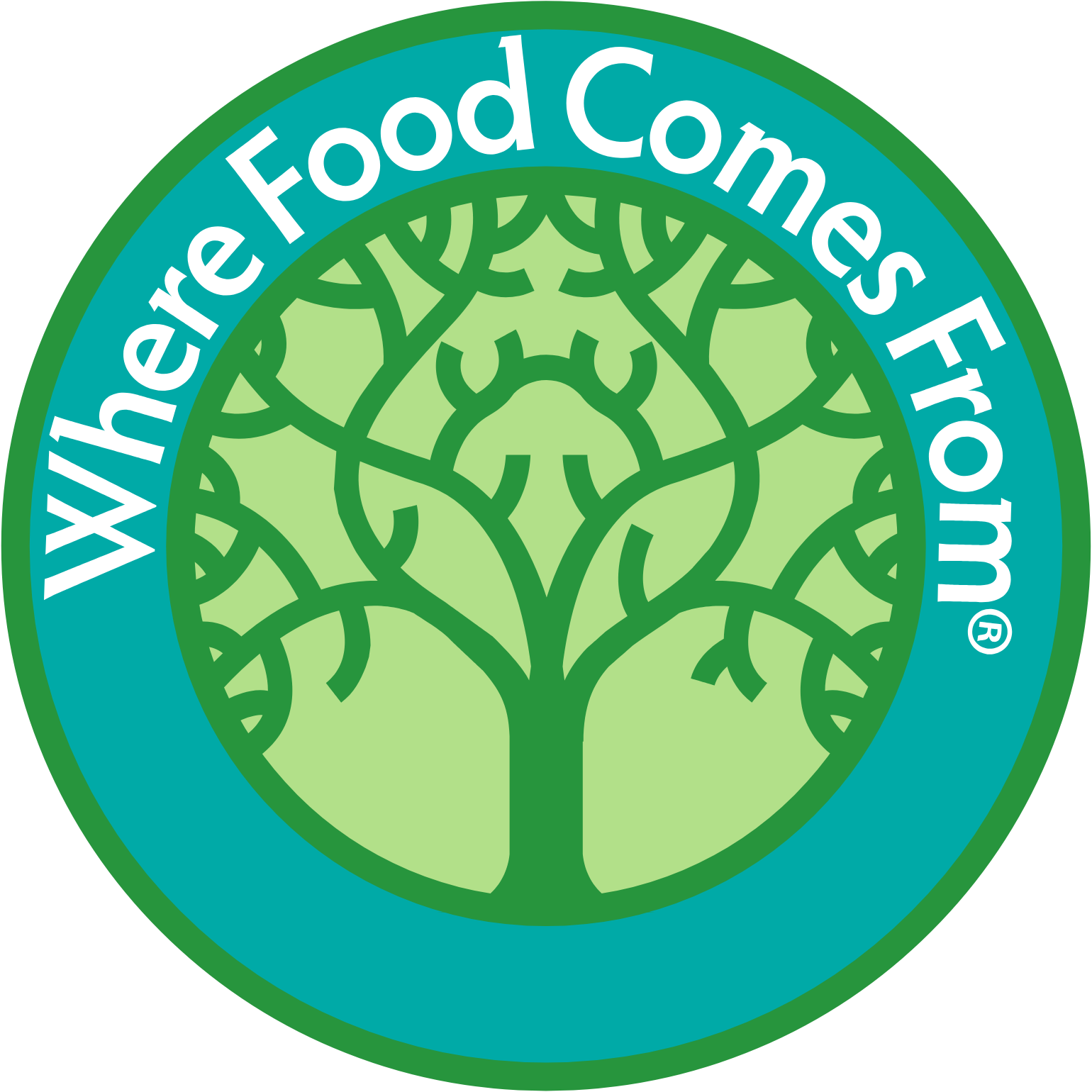 Where Food Comes From logo (transparent PNG)