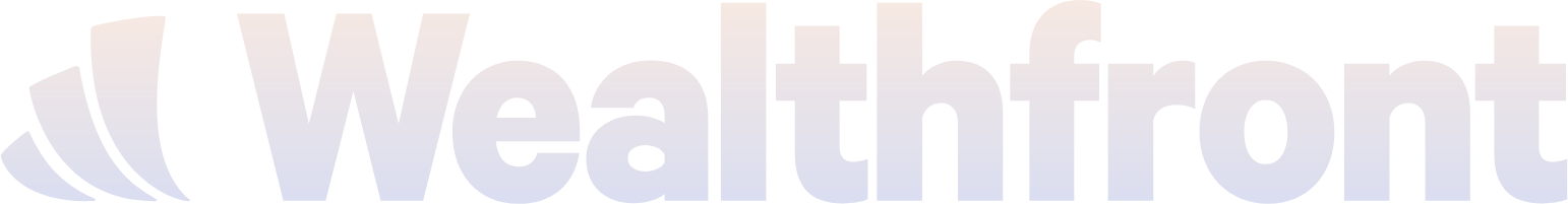 Wealthfront Corporation Logo groß für dunkle Hintergründe (transparentes PNG)