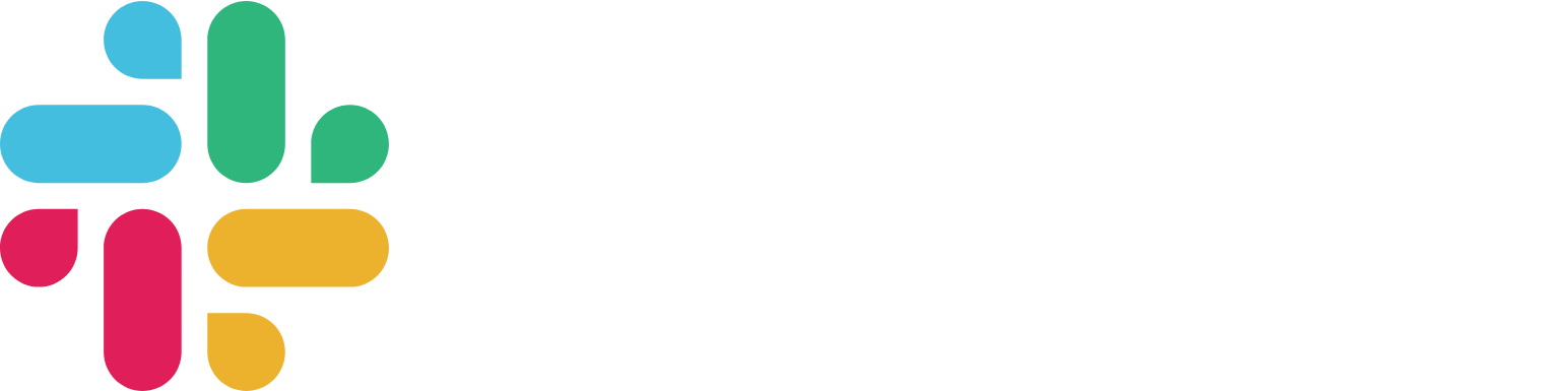 Slack logo large for dark backgrounds (transparent PNG)