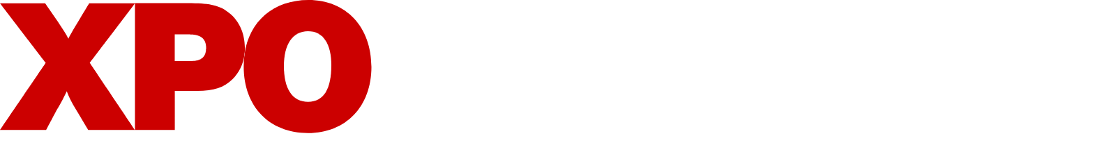 XPO Logistics Logo groß für dunkle Hintergründe (transparentes PNG)