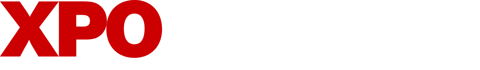 XPO Logistics logo fulle size on a dark background (transparent PNG)